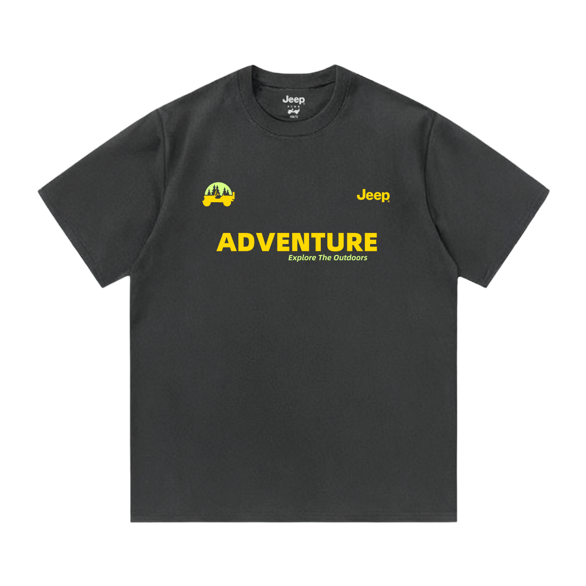 

Футболка унисекс Crew Neck Jeep, темно-серый