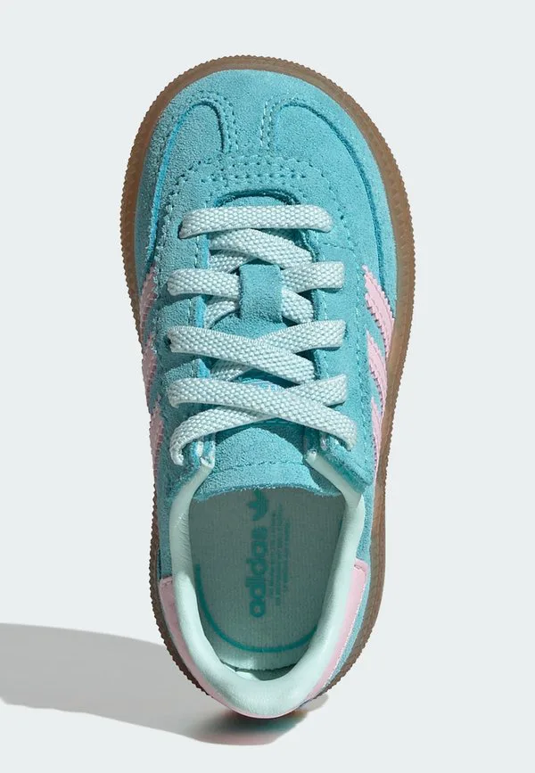 Игровые кроссовки handball spezial cf el i baby shoes Adidas Originals, Pulse Aqua Clear Pink Gum — фото 3
