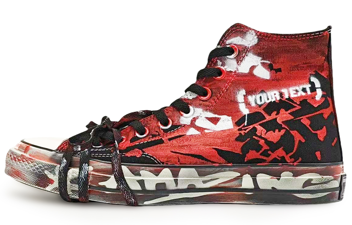 Converse Высокие парусиновые туфли Chuck 70 унисекс, черные, красные