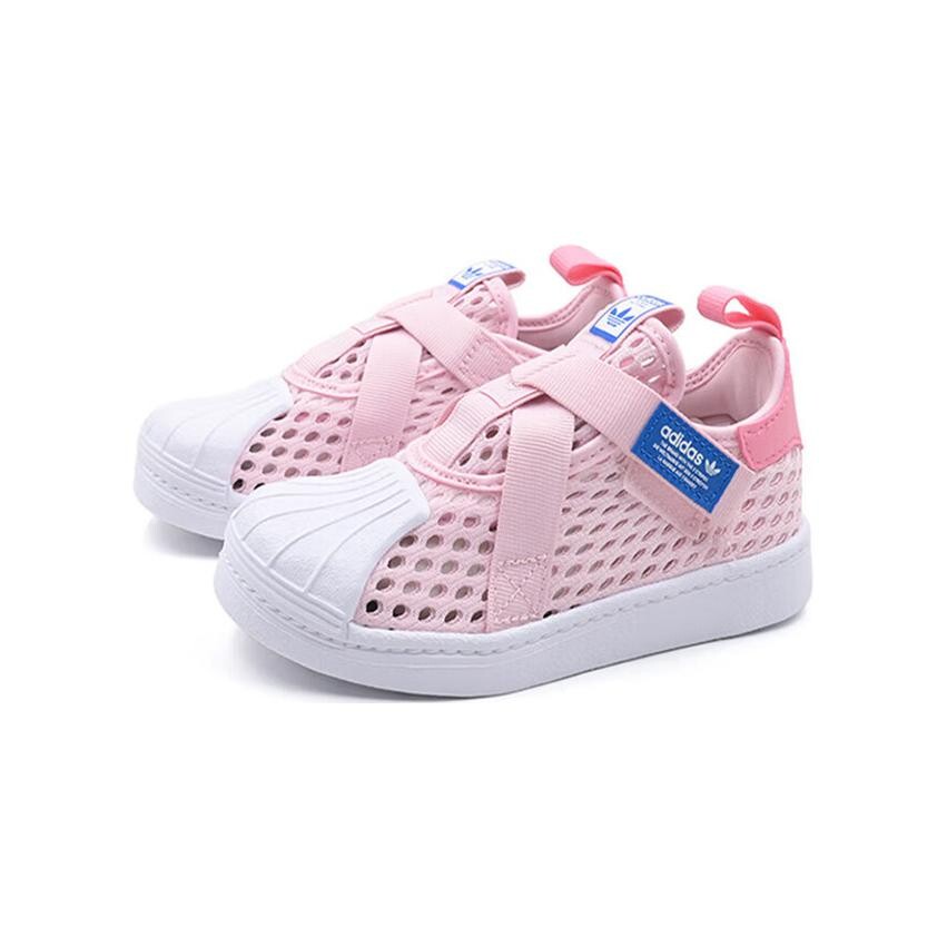 SUPERSTAR 360 Детская обувь для малышей, кроссовки Adidas Originals, розовый/белый — фото 3