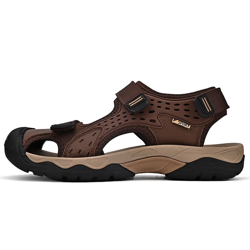 

TELENT Мужские пляжные сандалии коричневые, цвет Brown