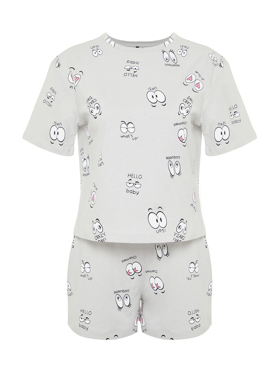 

Короткий пижамный комплект Trendyol, Mint