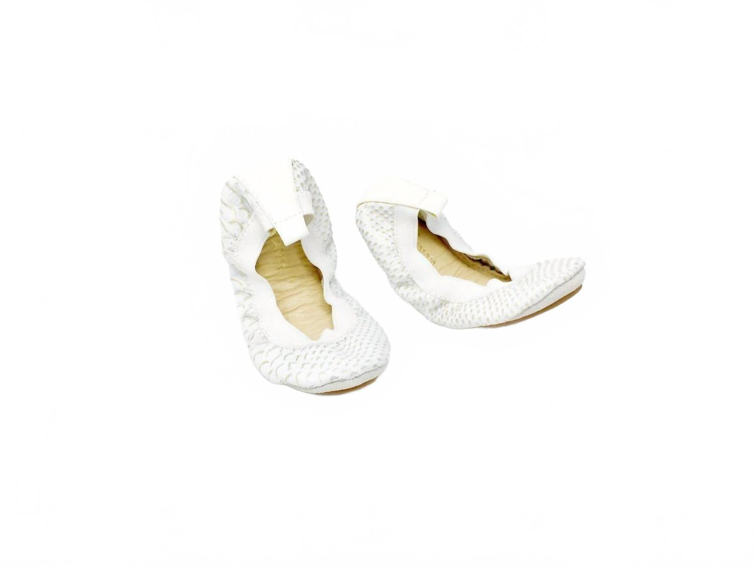 

Складные балетки для девочек, цвет "Белый голубь" Yosi Samra, White Dove