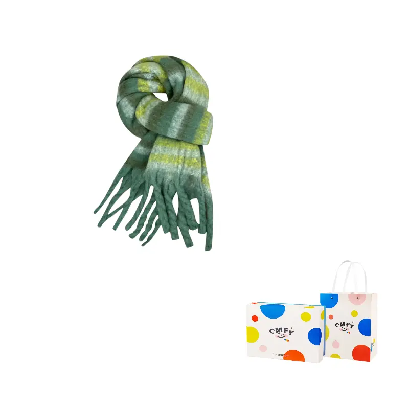 

CMFY Вязаный шарф унисекс, Green