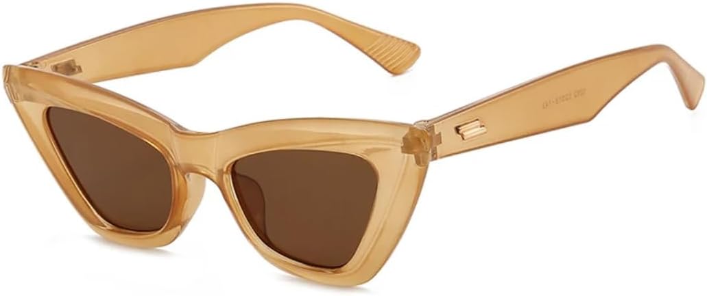 

Солнцезащитные очки с защитой от УФ-излучения UV400 | «Кошачий глаз», маленькая оправа | Линзы конфетных цветов для занятий спортом на открытом воздухе и вождения DSVIGF, Jelly Tea Tea