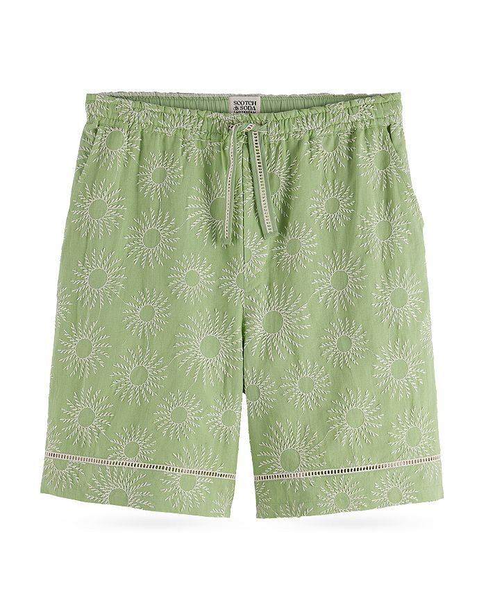 

Вышитые шорты-бермуды 7,87 дюйма Scotch & Soda, зеленый