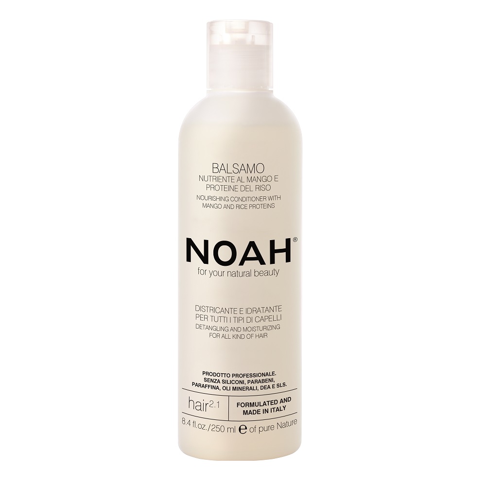 

Питательный бальзам для волос, облегчающий расчесывание 2 1 nourishing conditioner with mango and rice proteins Noah, 250 мл