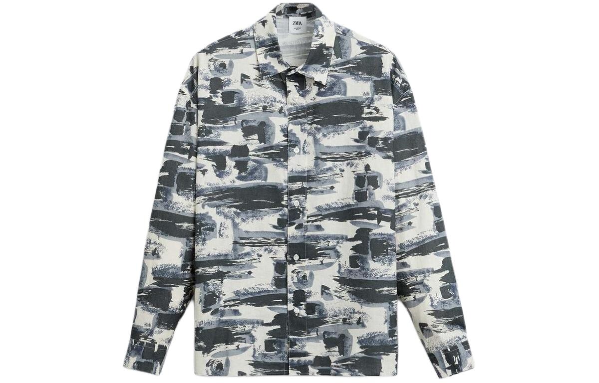 

Рубашка мужская в полоску Zara, цвет Stripes