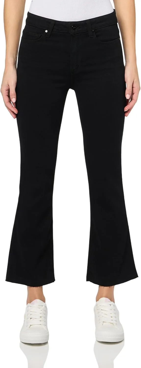 

Paige Women's Colette Crop Flare Raw Hem Jeans