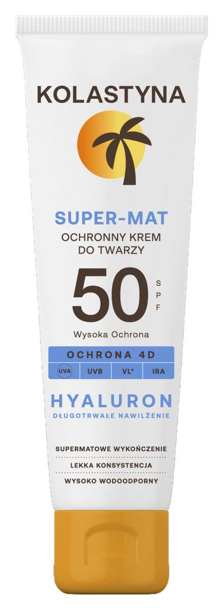 

Крем для лица SPF50 солнцезащитный KOLASTYNA Super Mat матирующий 50мл Inna marka