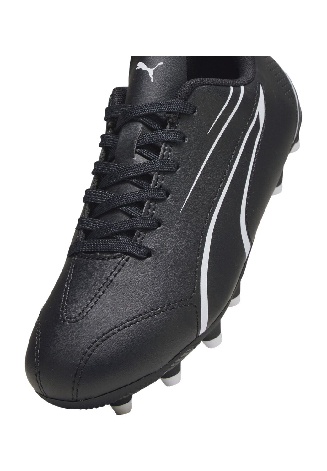 Бутсы футбольные Vitoria FG/AG, кожа, шипы, детские PUMA, цвет Puma Black Puma — фото 3