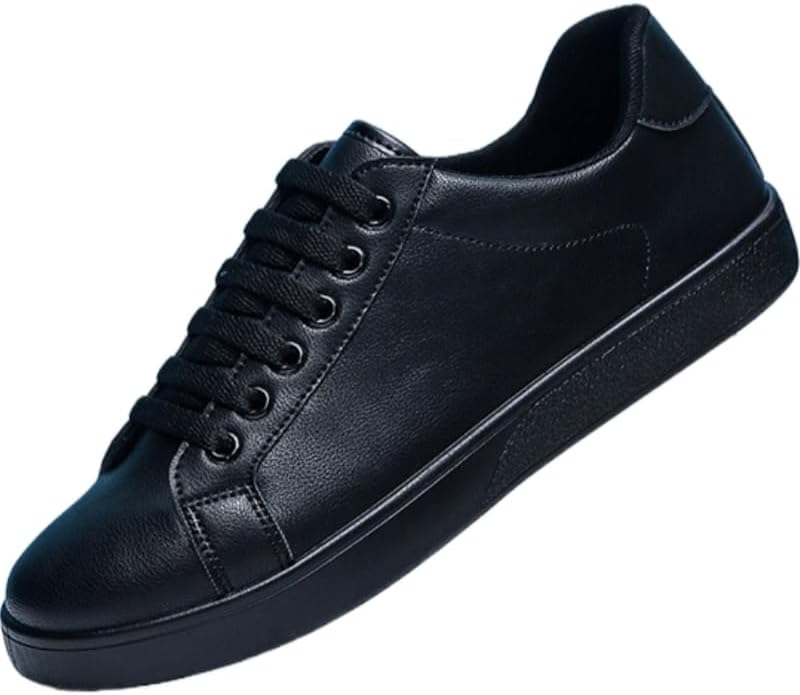 

Мужские повседневные кроссовки на все сезоны - простые, модные и удобные спортивные обувь для ежедневной носки Hoalox, черный