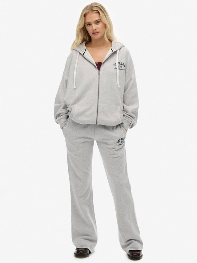 Свободная толстовка с молнией Athletic Essentials Superdry, Glacier Grey Marl — фото 3