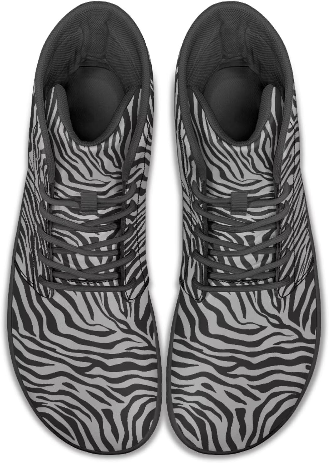 

Мужские кроссовки для бега с высоким верхом и анималистичным принтом, обувь с заземлением, широкие носки, спортивные и повседневные мужские кроссовки Watdotory, серый