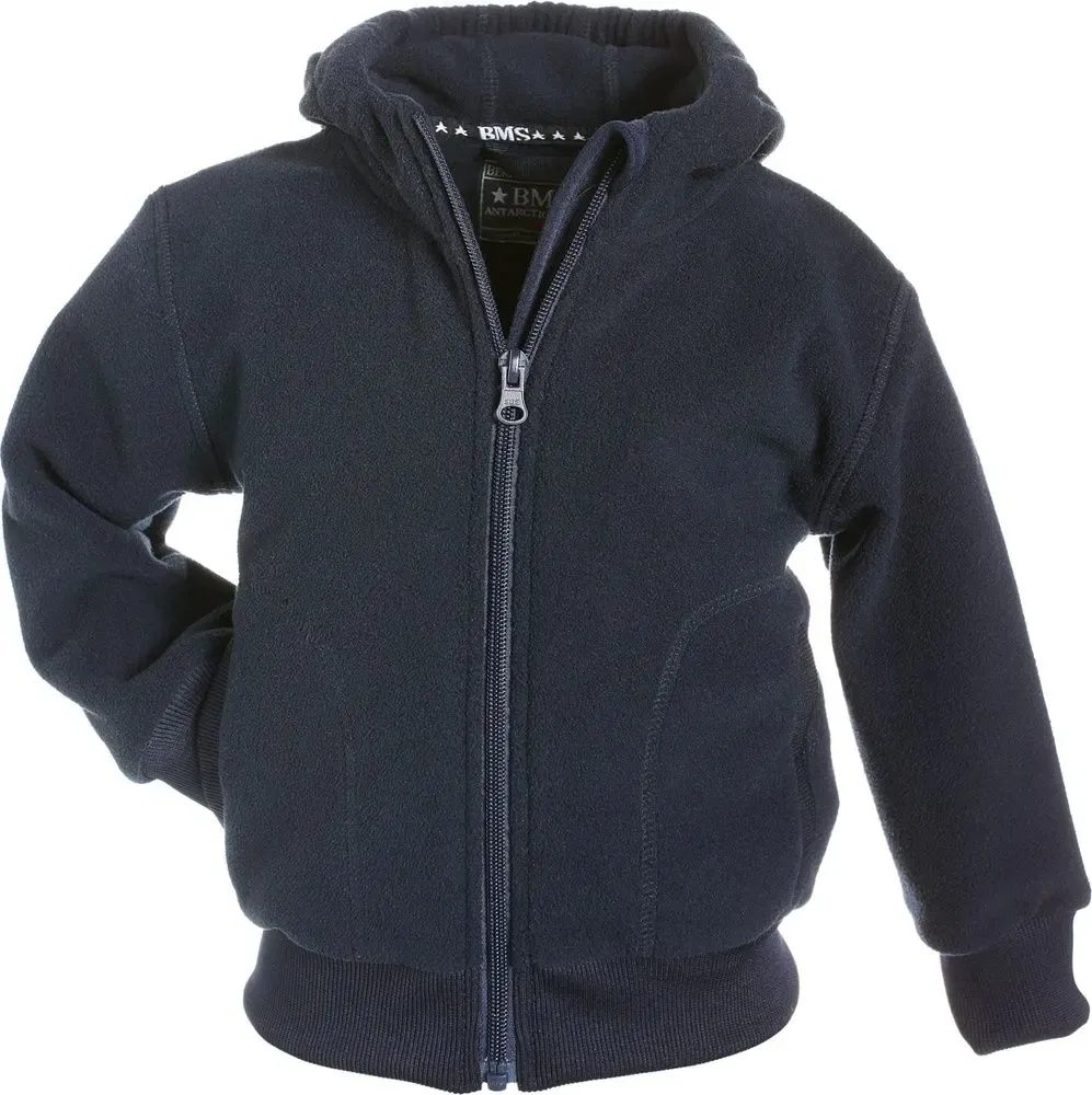 Детская флисовая куртка/флисовый пуловер "College Jacket Kids Clima-Fleece" синего цвета BMS