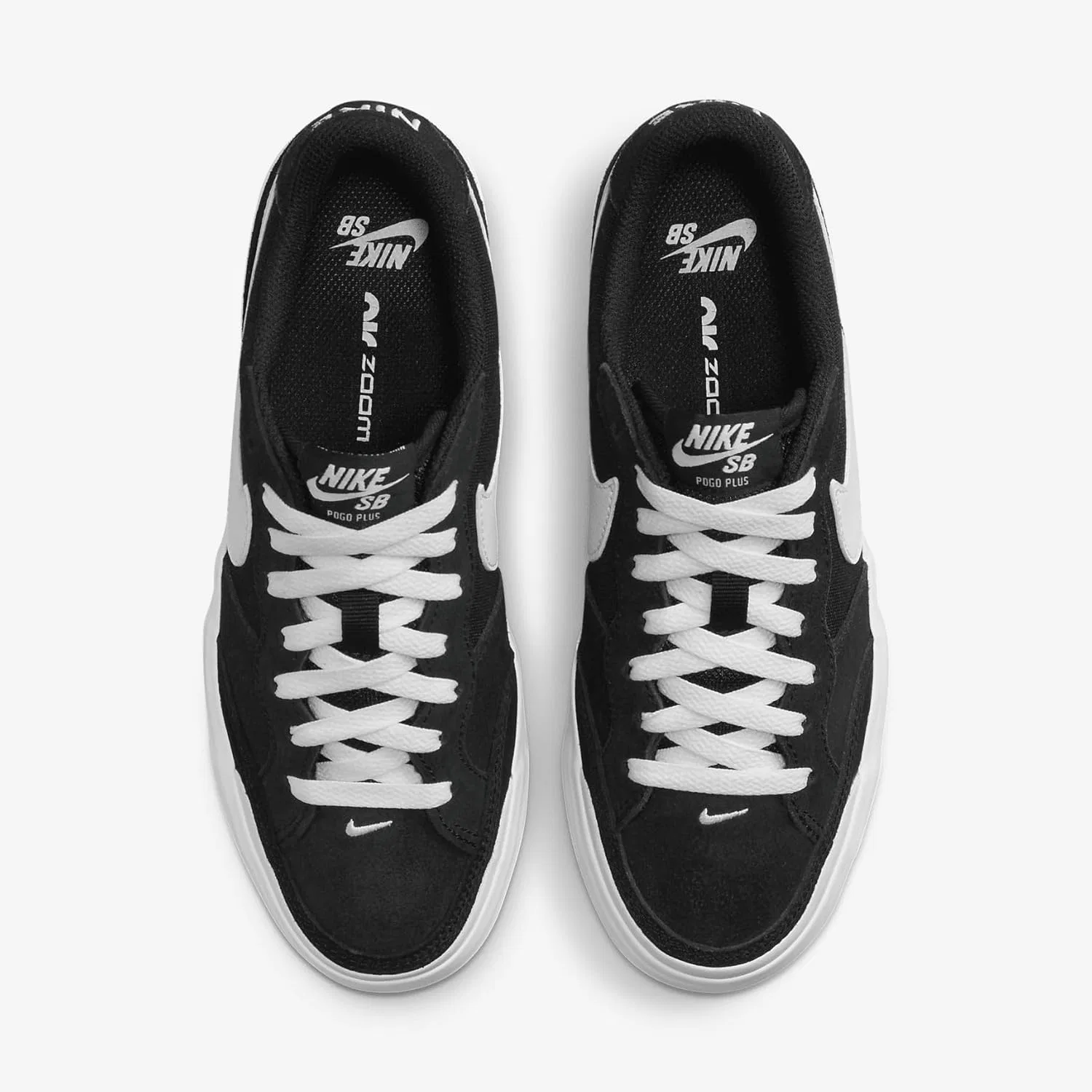 Скейтбордистские кроссовки Nike SB Zoom Pogo Plus DV5469-001, черный/черный/белый/белый — фото 4