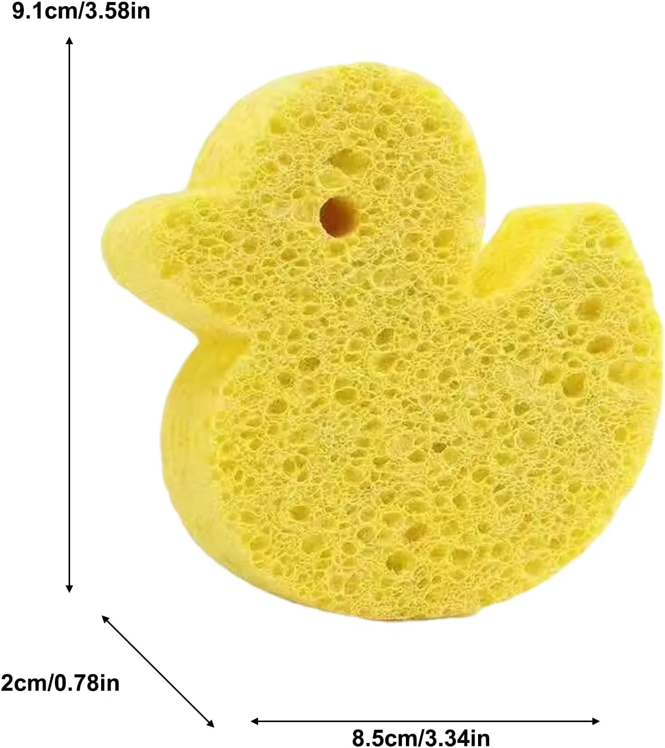 Губка для купания Baby Sponge мягкая, желтая — фото 2