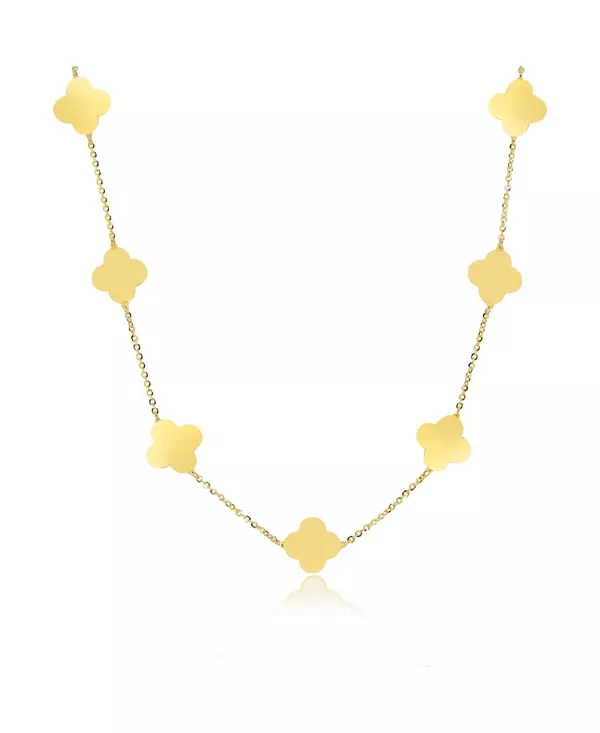 

Маленькое золотое ожерелье с клевером The Lovery, gold