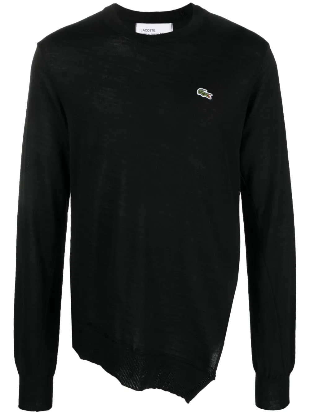 

Шерстяной джемпер с логотипом из коллаборации с Lacoste Comme Des Garçons Shirt, черный