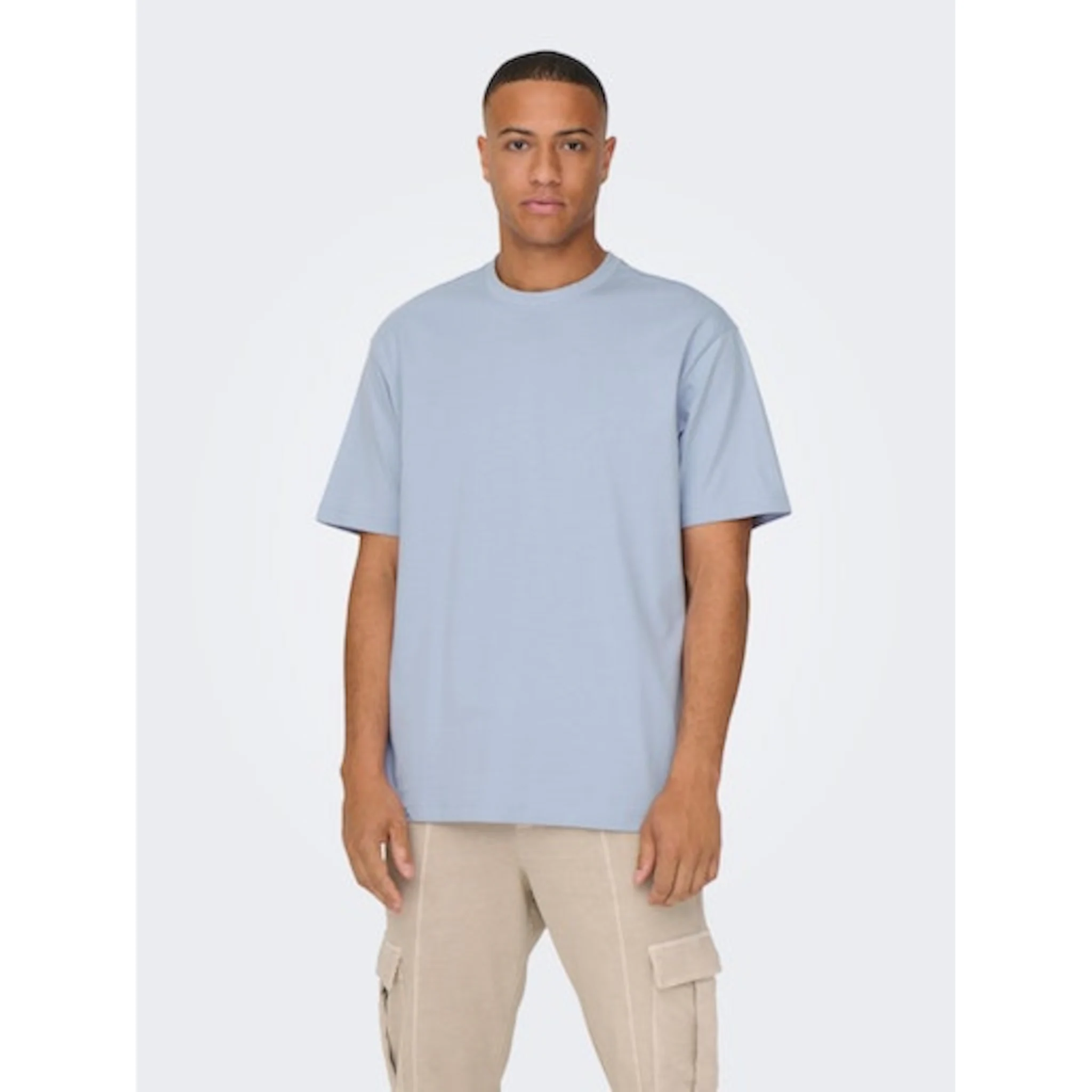 

Рубашка ONLY & SONS с круглым вырезом "ONSFRED RLX SS TEE", цвет Eventide