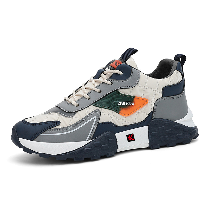 

ZAMST Мужские низкие повседневные туфли бежево-голубые, цвет Beige Blue