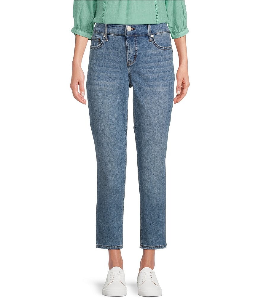 

Прямые эластичные джинсы «Челси» с 5 карманами Code Bleu Petite Size, синий