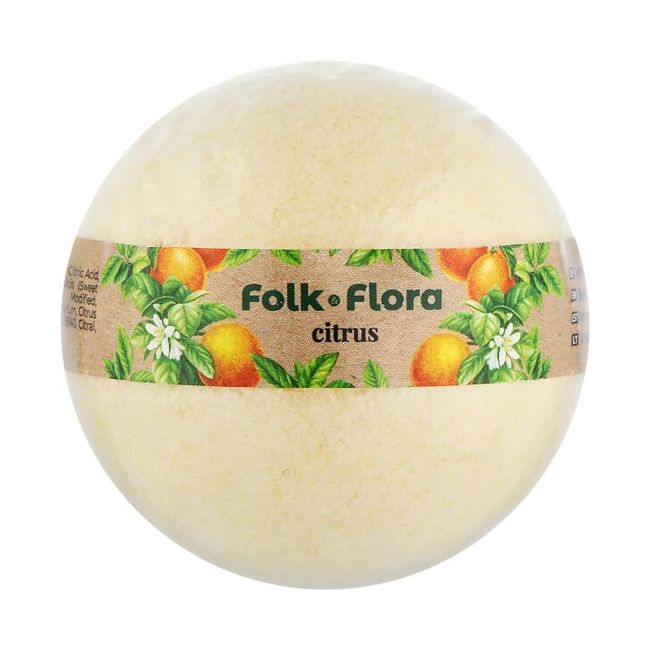 

Folk & Flora цитрусовая пена для ванны FOLK&FLORA, 130 гр