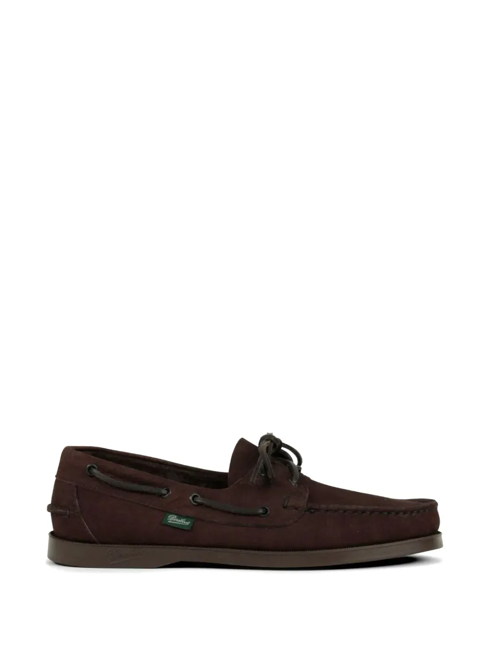 Кожаные топсайдеры Paraboot, коричневый
