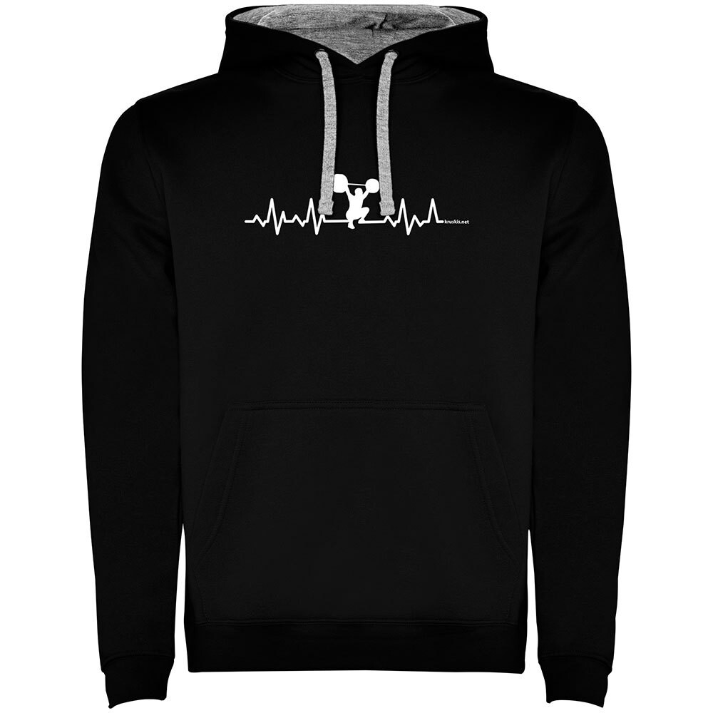 

Худи Kruskis Fitness Heartbeat Two-Colour, черный