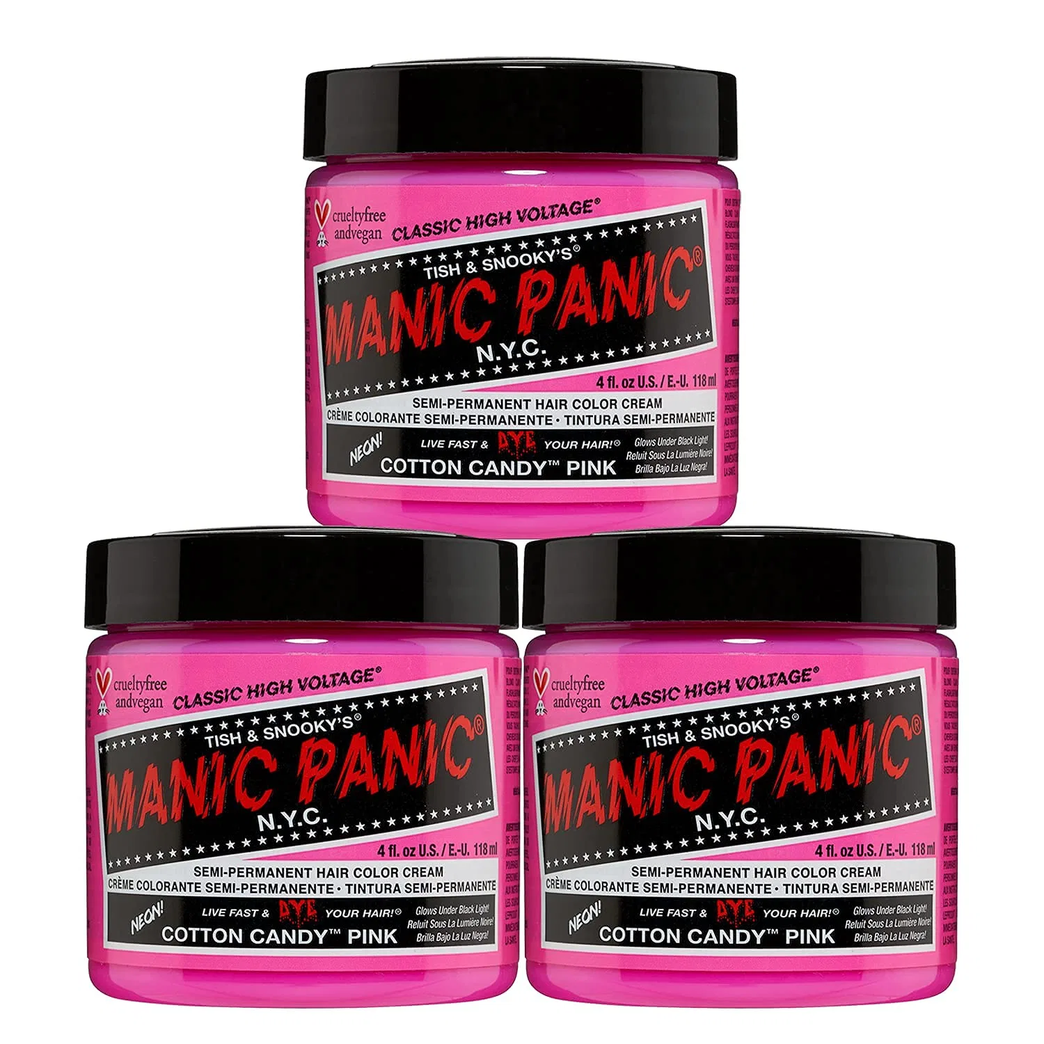 Розовая полуперманентная краска для волос «Cotton Candy Classic Cream» от Manic Panic Manic Panic, 2-Cotton Candy