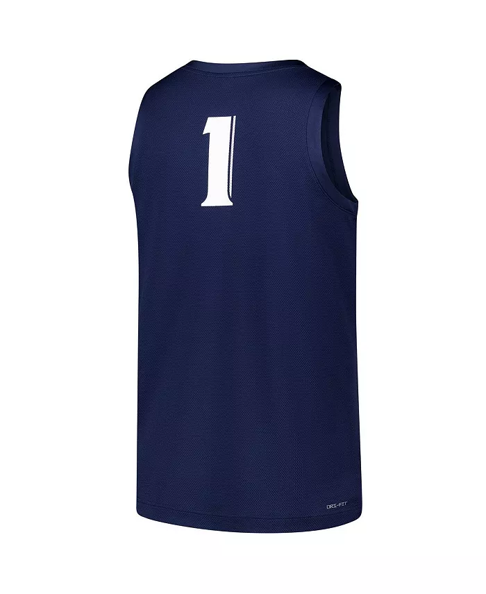 Мужская баскетбольная реплика джерси Xavier Musketeers №1 в синем цвете Nike — фото 2