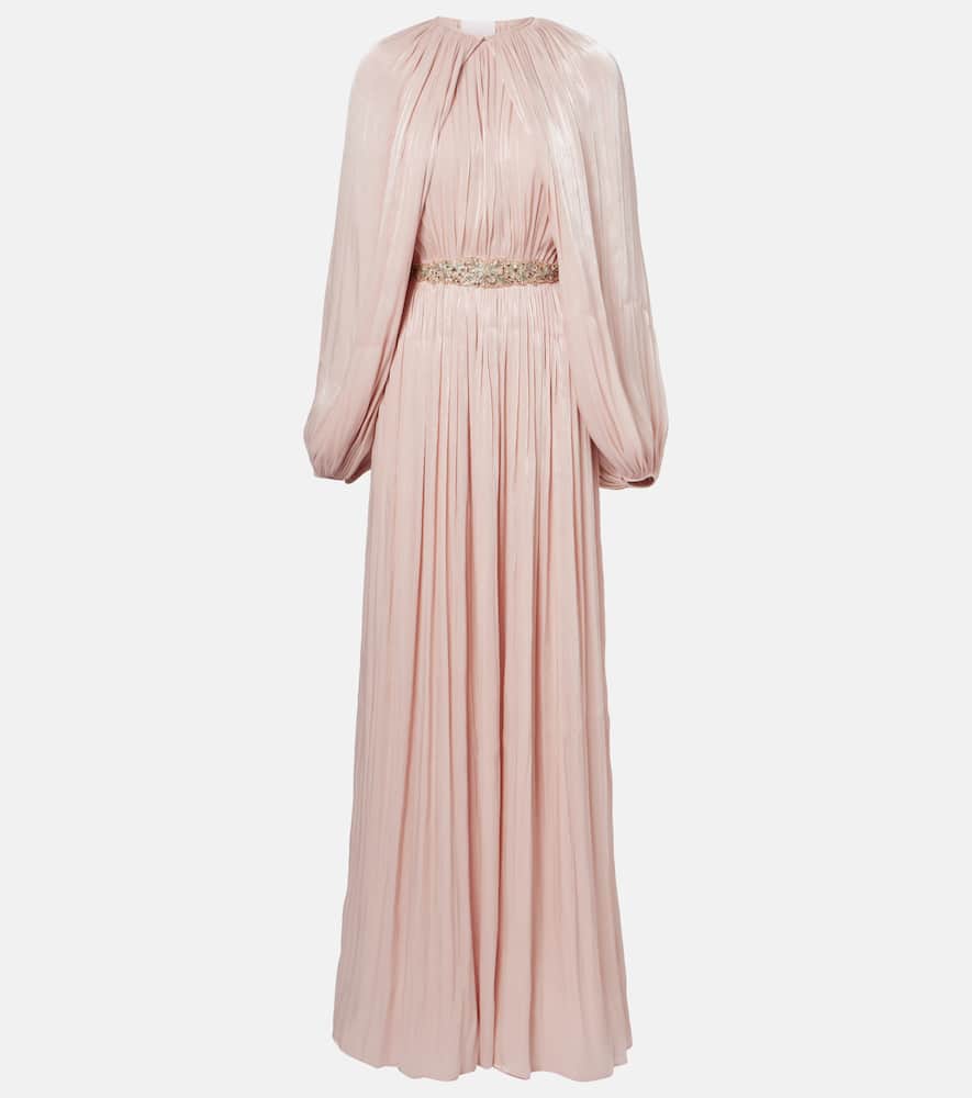 

Платье Jazmin из жоржета с ламе Costarellos, Nude Pink 967