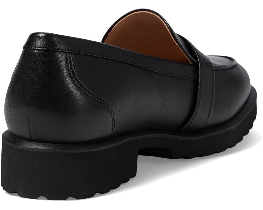 Женские лоферы Cole Haan Giana Buckle W30773-001, черные кожаные, без застежек, VER453 — фото 4