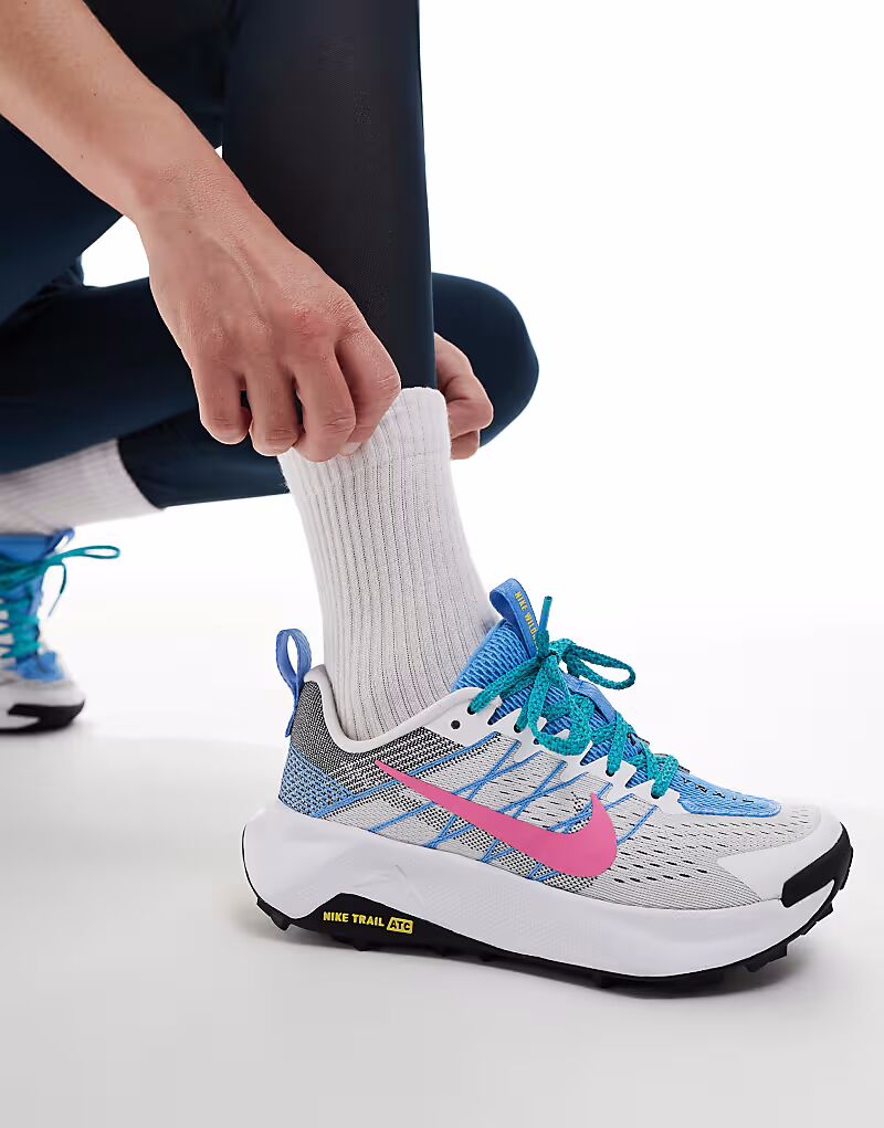 Кроссовки Nike Running ReactX Wildhorse белого и синего цветов