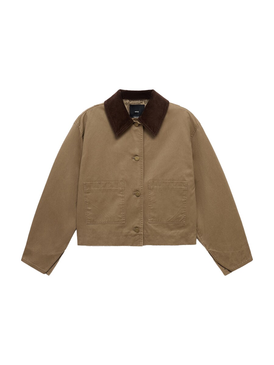 

Демисезонная куртка MANGO Garden, Brocade/Dark brown