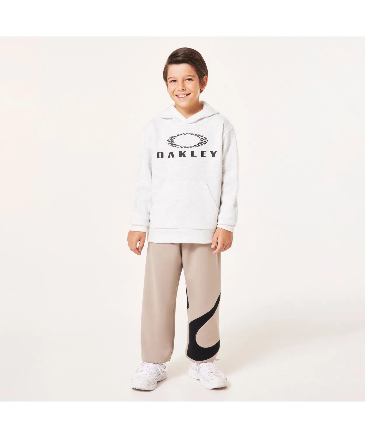 Флисовая худи Oakley YTR Warm Fleece Hoodie 8.0 для детей, серая — фото 3