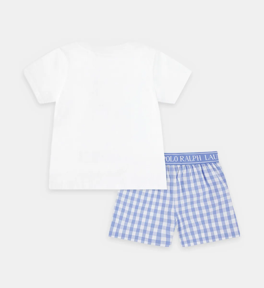 Комплект пижамы прямого кроя с короткими рукавами POLO RALPH LAUREN, синий — фото 2