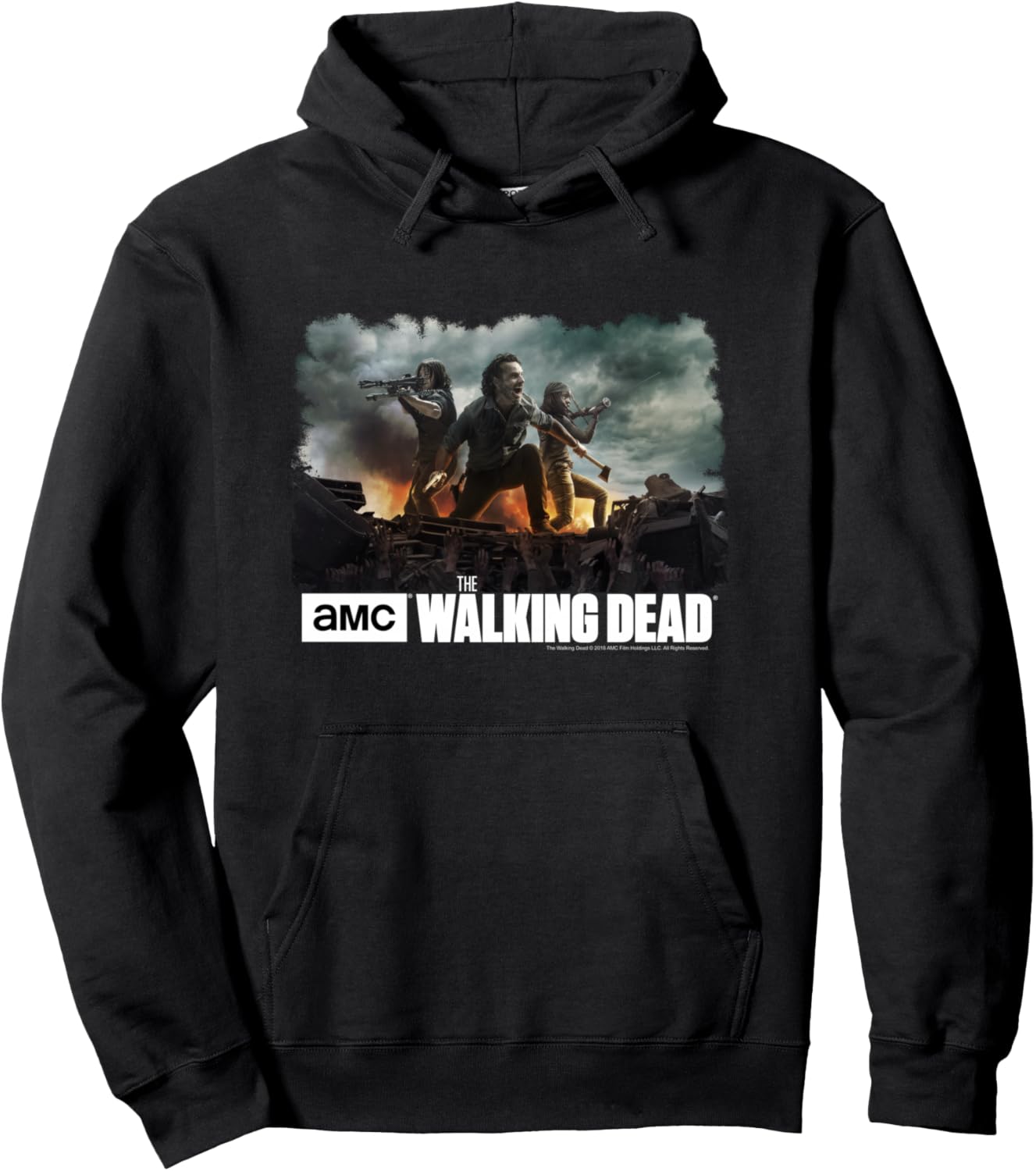 

Худи Walking Dead All Out War, черное (black 19-3911tcx) The Walking Dead