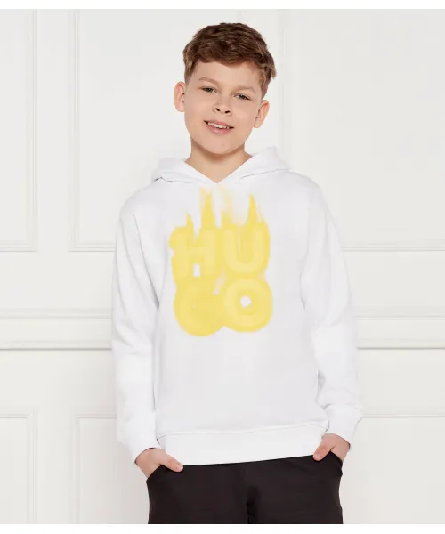

Толстовка Regular fit Hugo Kids, белый