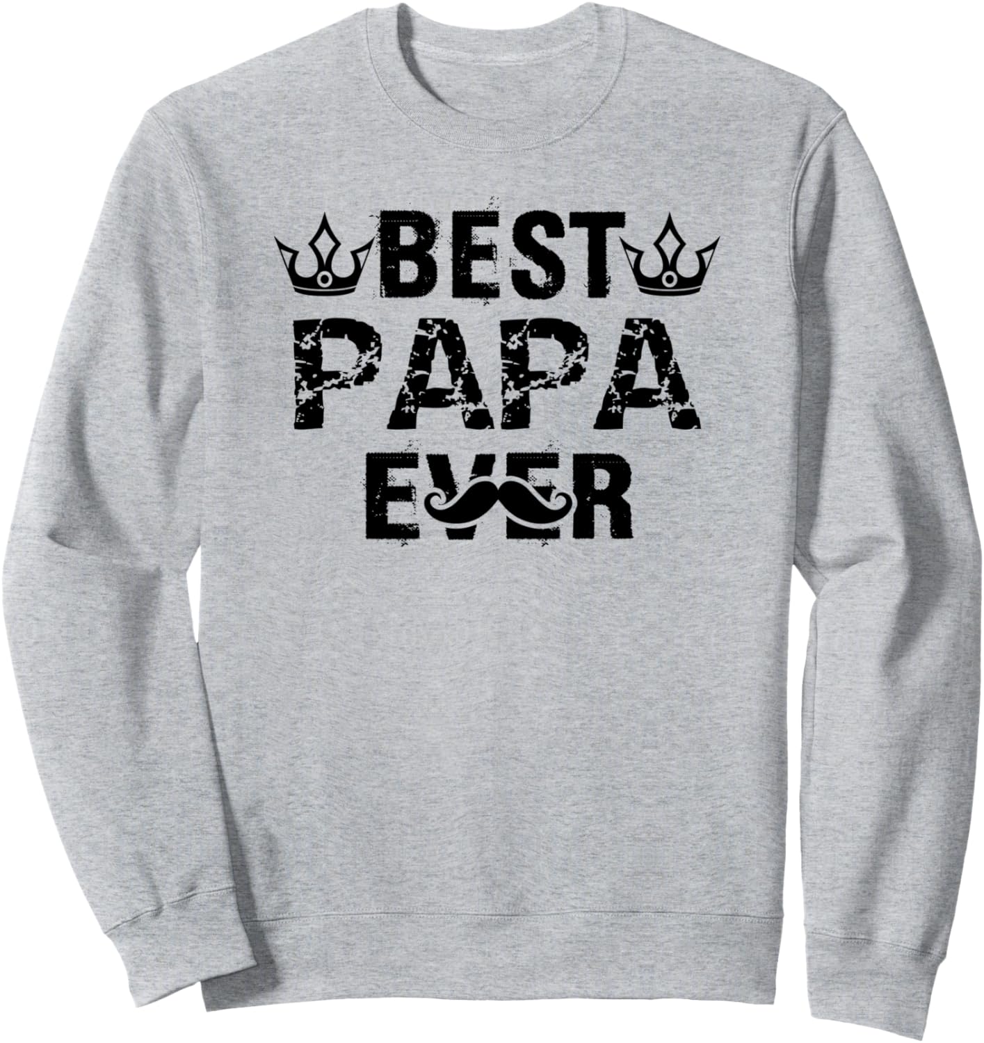 

Лучший папа на свете - Забавная толстовка для папы Best Papa Ever, серый