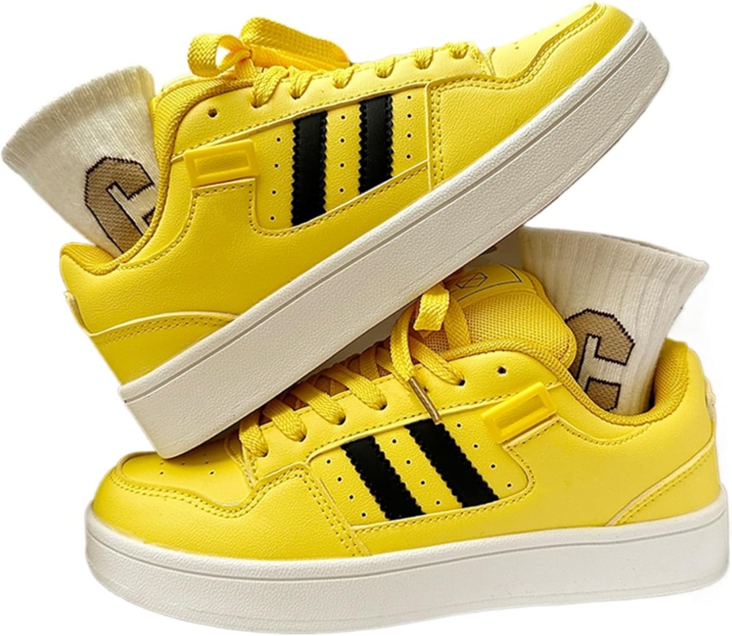 

Женские и мужские кроссовки ZQW Y2K с платформой, повседневные, на шнуровке, спортивные, милые, для прогулок, с нескользящей подошвой, низкие, в различных цветах, желтый