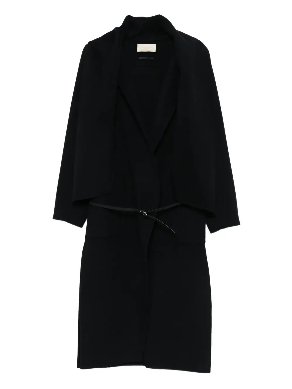 

Двубортное пальто с запахом и поясом Vanessa Bruno, синий