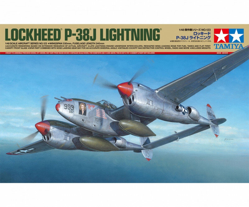 

Пластиковая модель Lockheed P-38J Lightning Tamiya