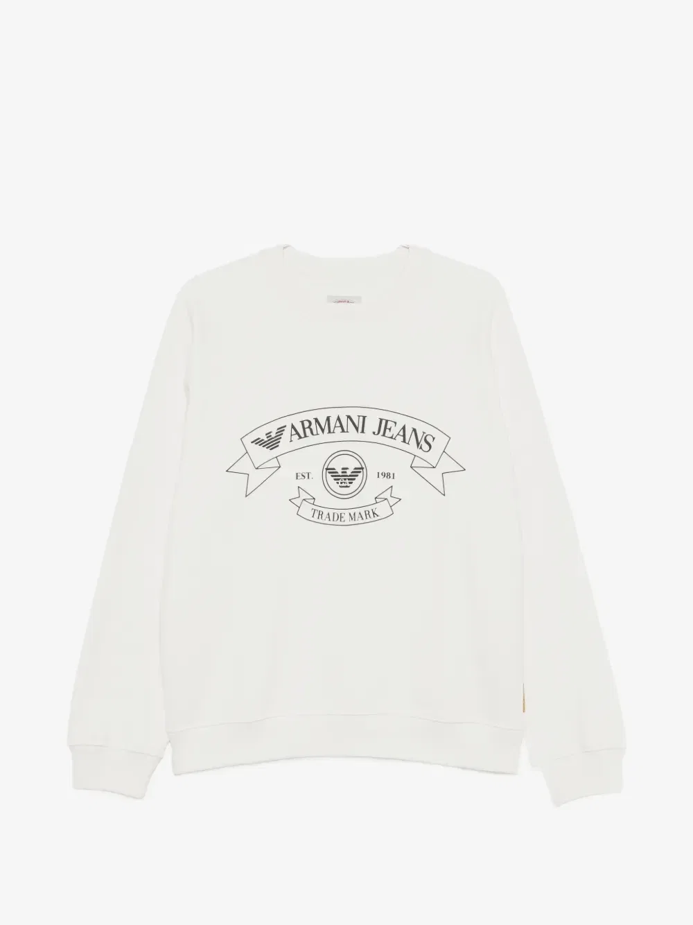 Свитшот с логотипом и рукавами реглан Emporio Armani, белый