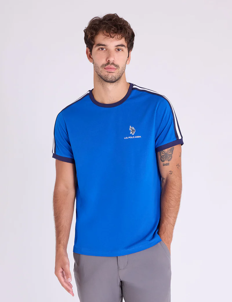 

Футболка U.S. Polo Assn Shoulder Tricot Tape Jersey, синий
