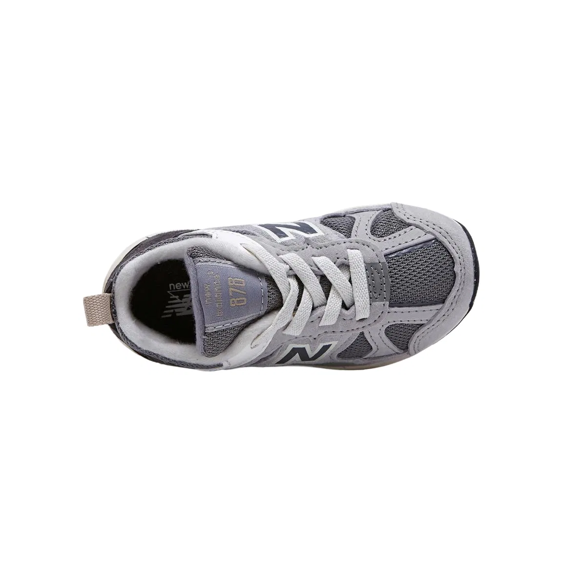 Детские кроссовки для малышей с широкой колодкой NB 878 New Balance, Gray — фото 4