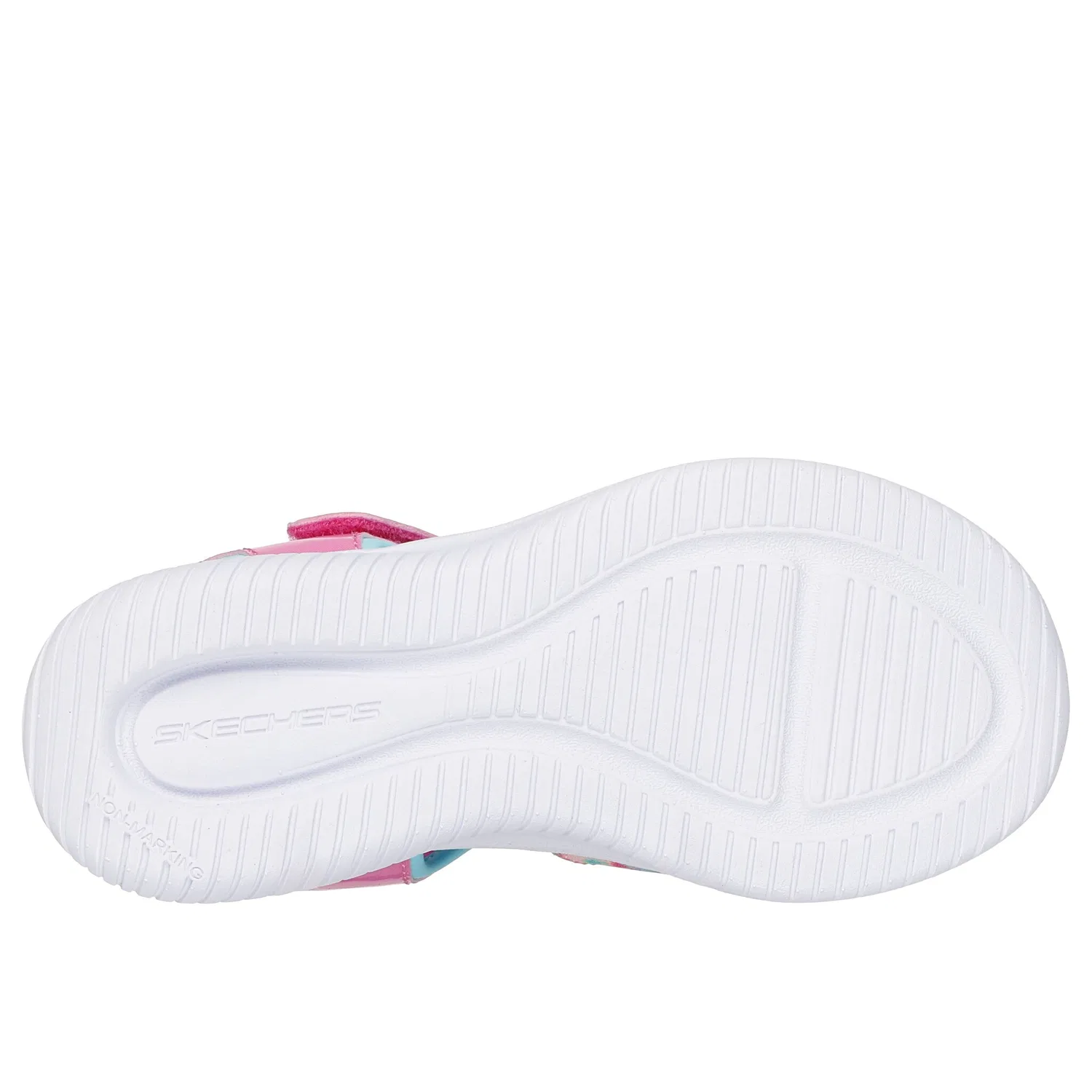 Детские сандалии с блестками Skechers JUMPSTERS SANDAL, Pink Multi — фото 3