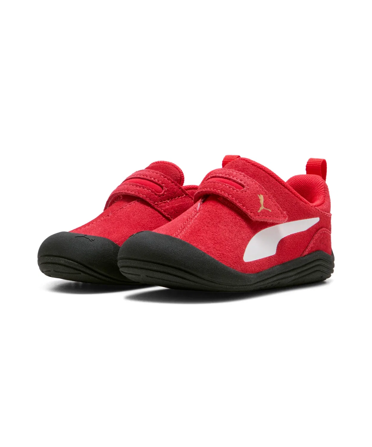 Детские кожаные кроссовки с принтом Puma Kitten Premium V PUMA, Black/White — фото 4