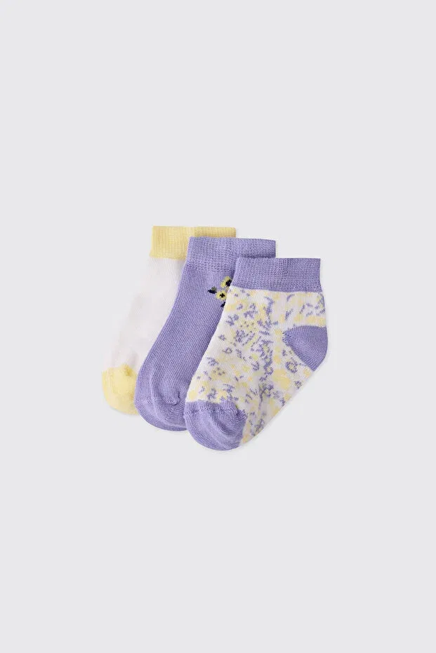 Детские носки для девочек с принтом Panço, Lilac — фото 2