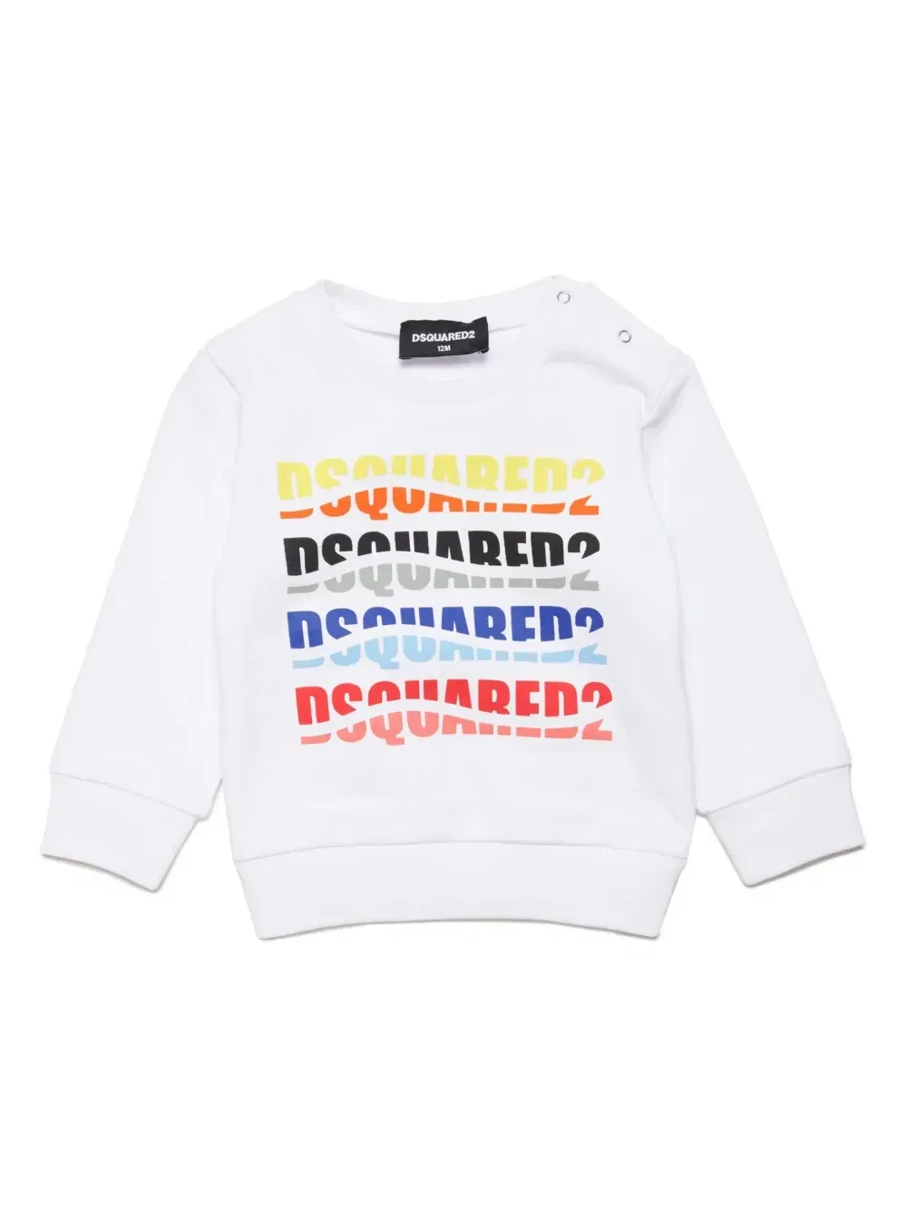 Толстовка из джерси с логотипом Dsquared2 Kids, белый